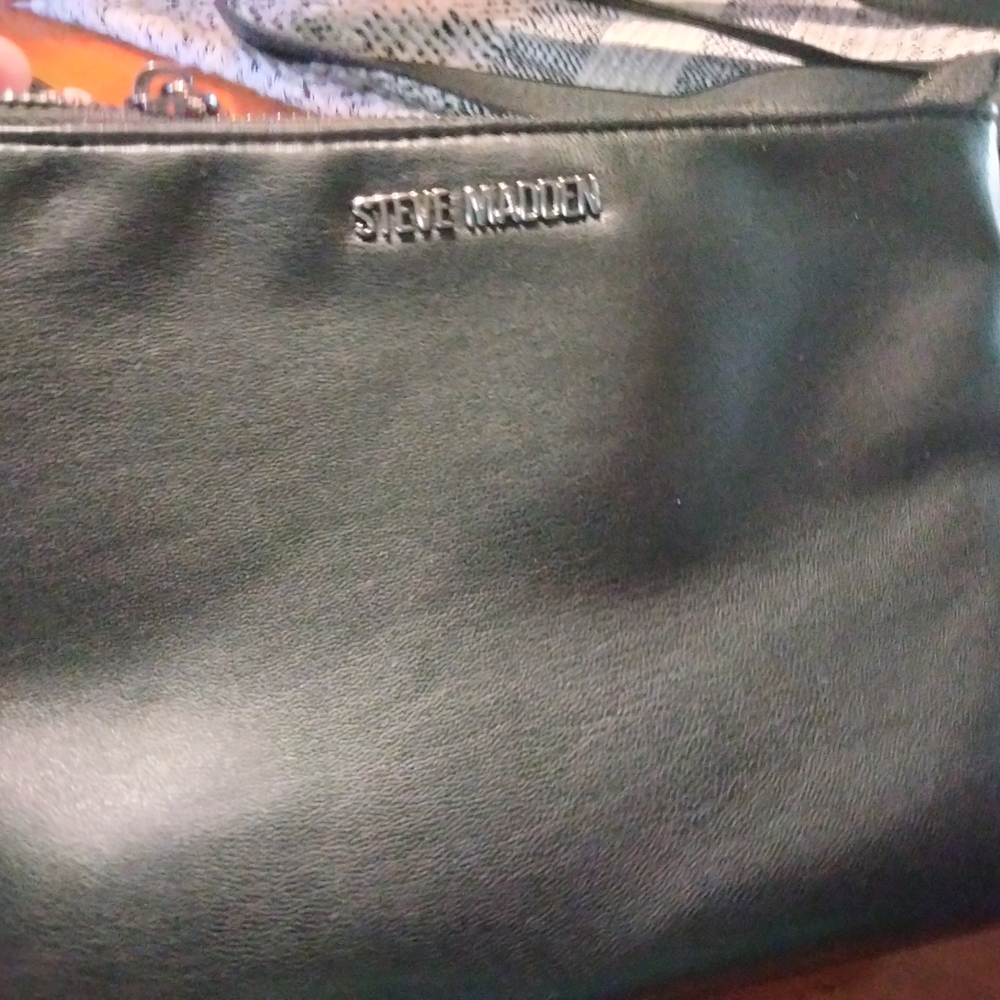Steve Madden Black Bag/Straps